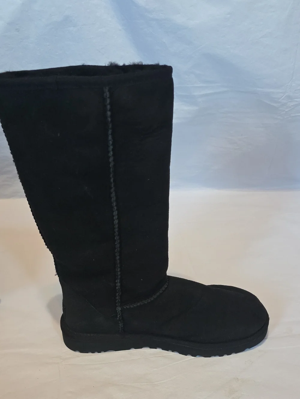 UGG Women's Classic Tall Boots 5815 Sheepskin Black 8